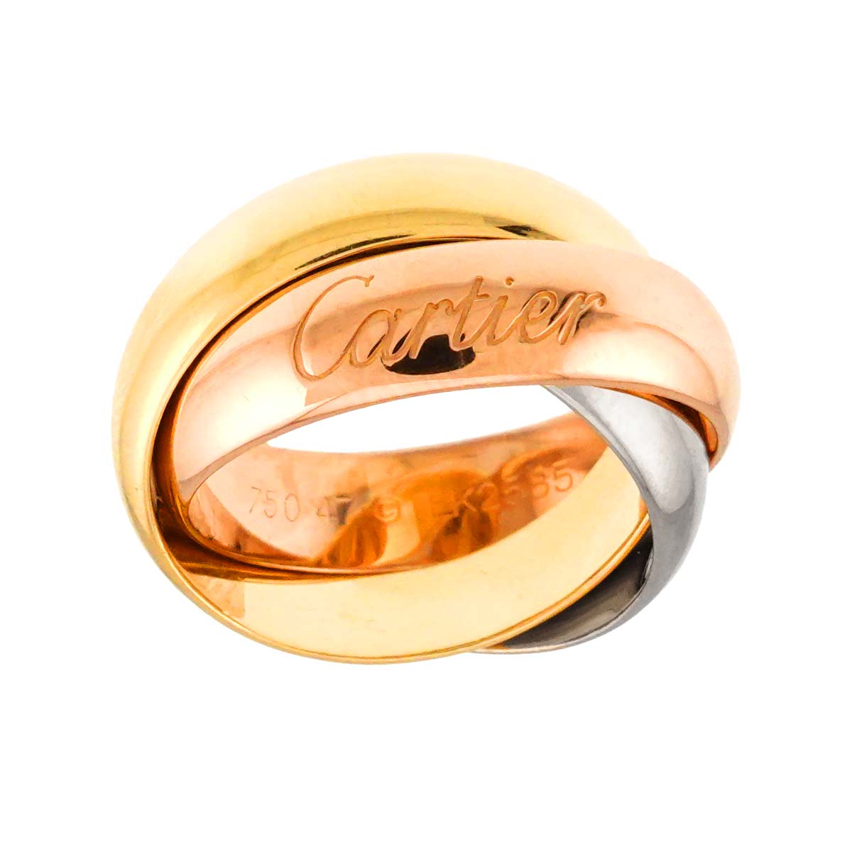 Trinity SM Ring 18K YG WG PG 750 Size47 4(US)