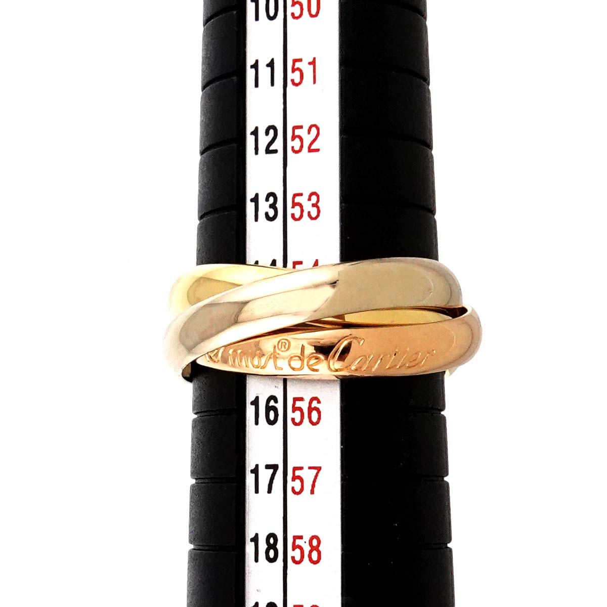 Trinity MM Ring 18K YG WG PG 750 Size55 6.75-7.25(US)