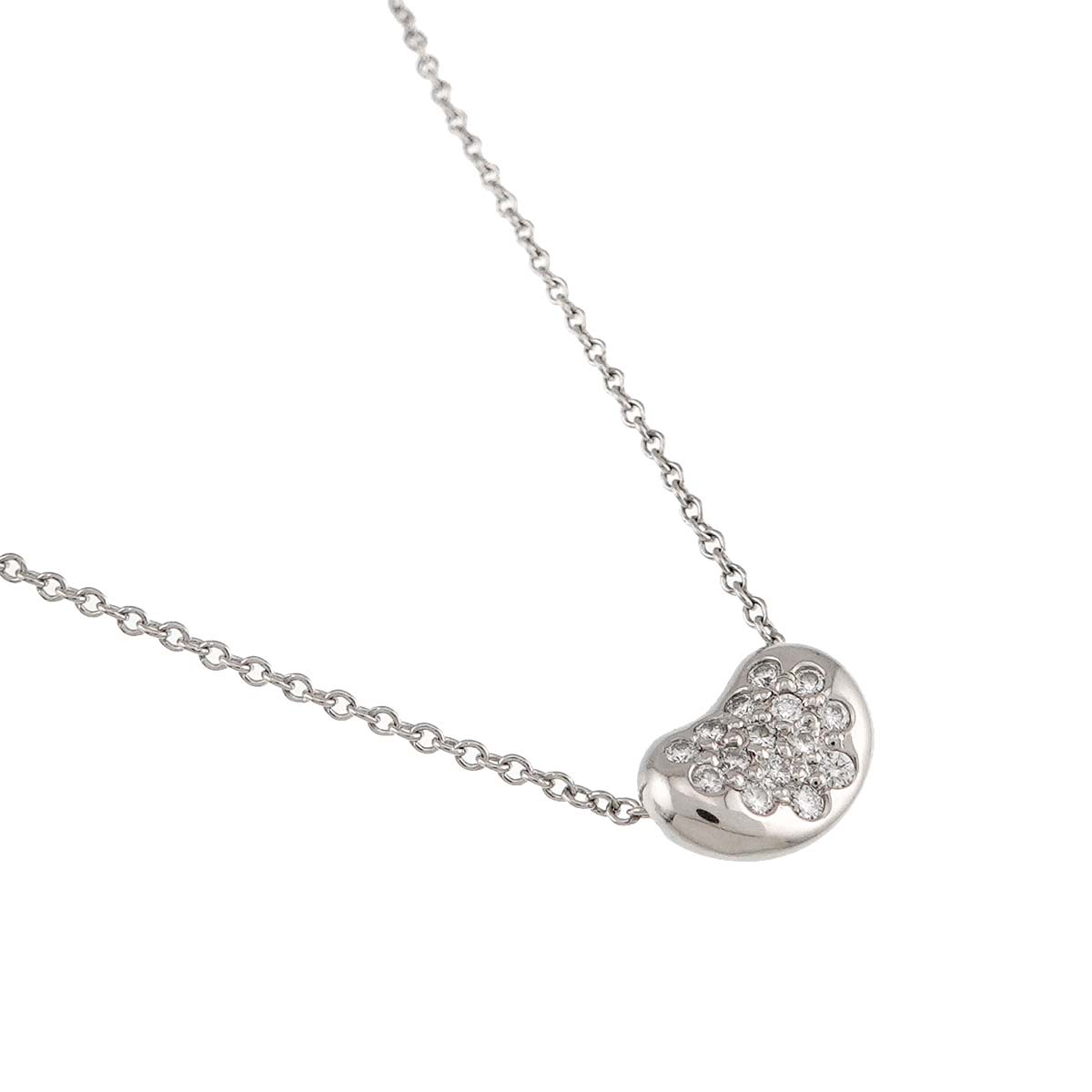 Bean Diamond Necklace Platinum
