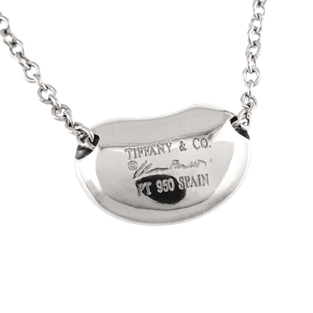 Bean Diamond Necklace Platinum