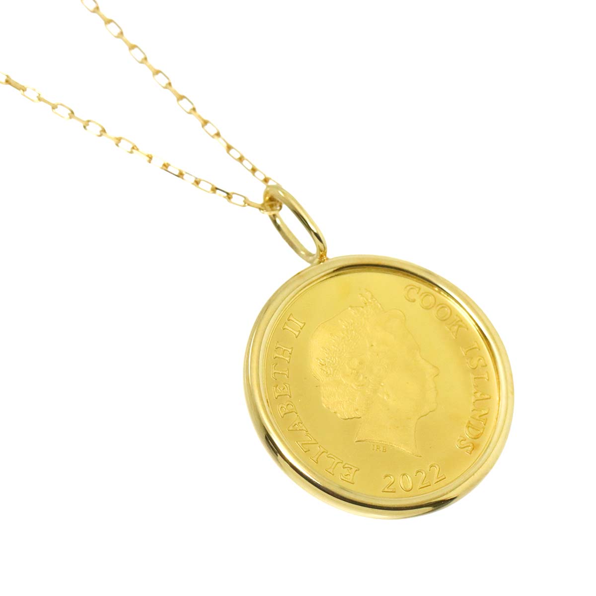 Necklace 24k 18K YG Yellow Gold 999.9 750