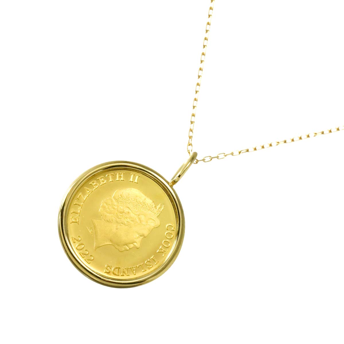 Necklace 24k 18K YG Yellow Gold 999.9 750