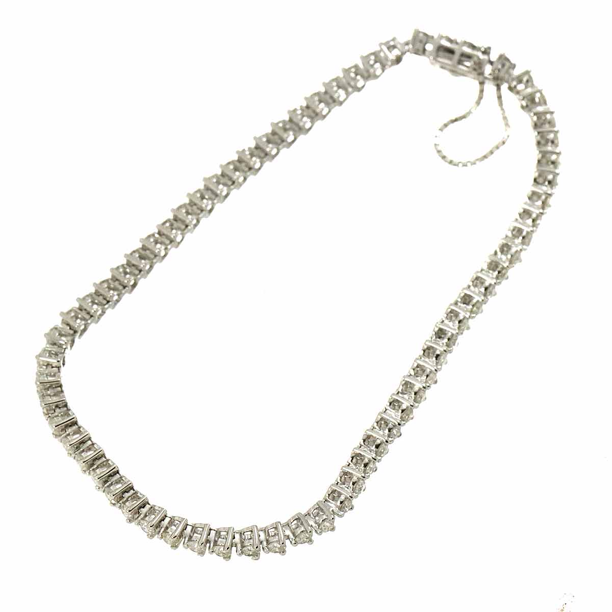 Diamond 2.00ct Bracelet 18K K18 WG White Gold 750