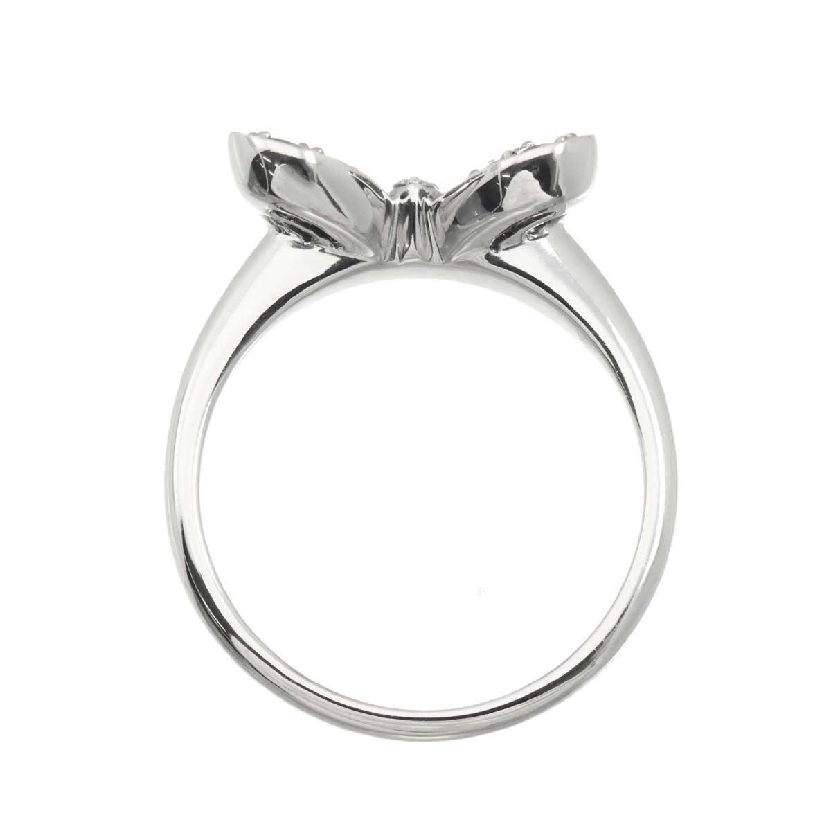 Alexandrite 0.60ct Diamond 0.06ct Ring 18K K18 WG White Gold size6(US)