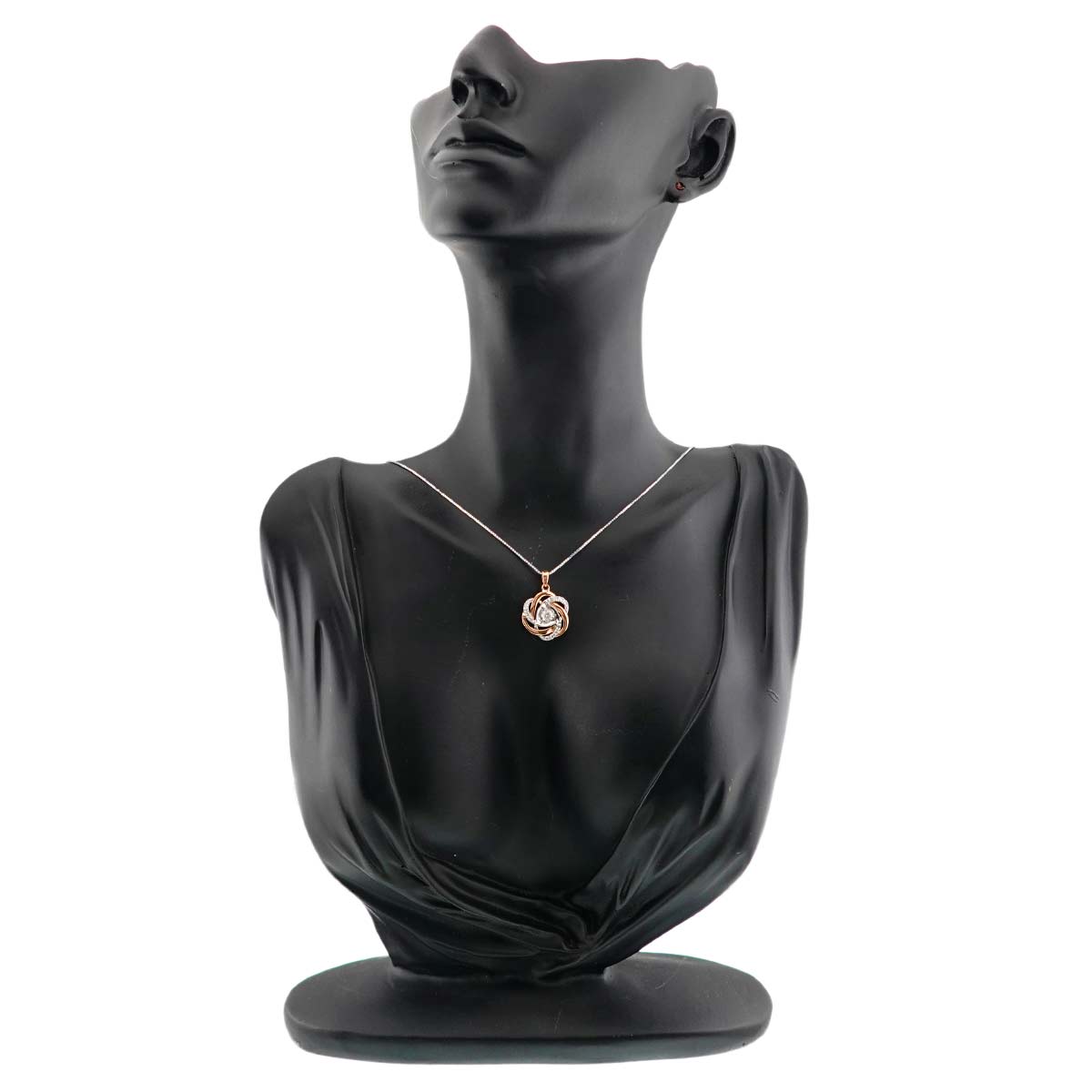 Diamond 0.23ct Necklace 18K K18 WG PG White Gold 750
