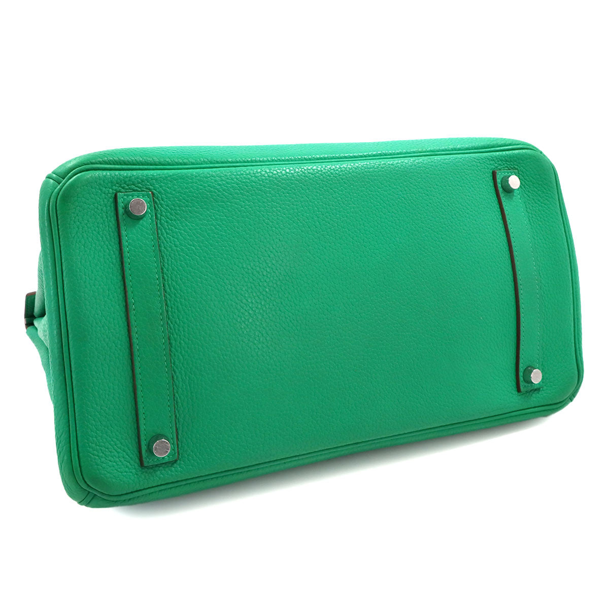 Birkin 35 Taurillon Clemence Menthe Hand Bag Purse Green