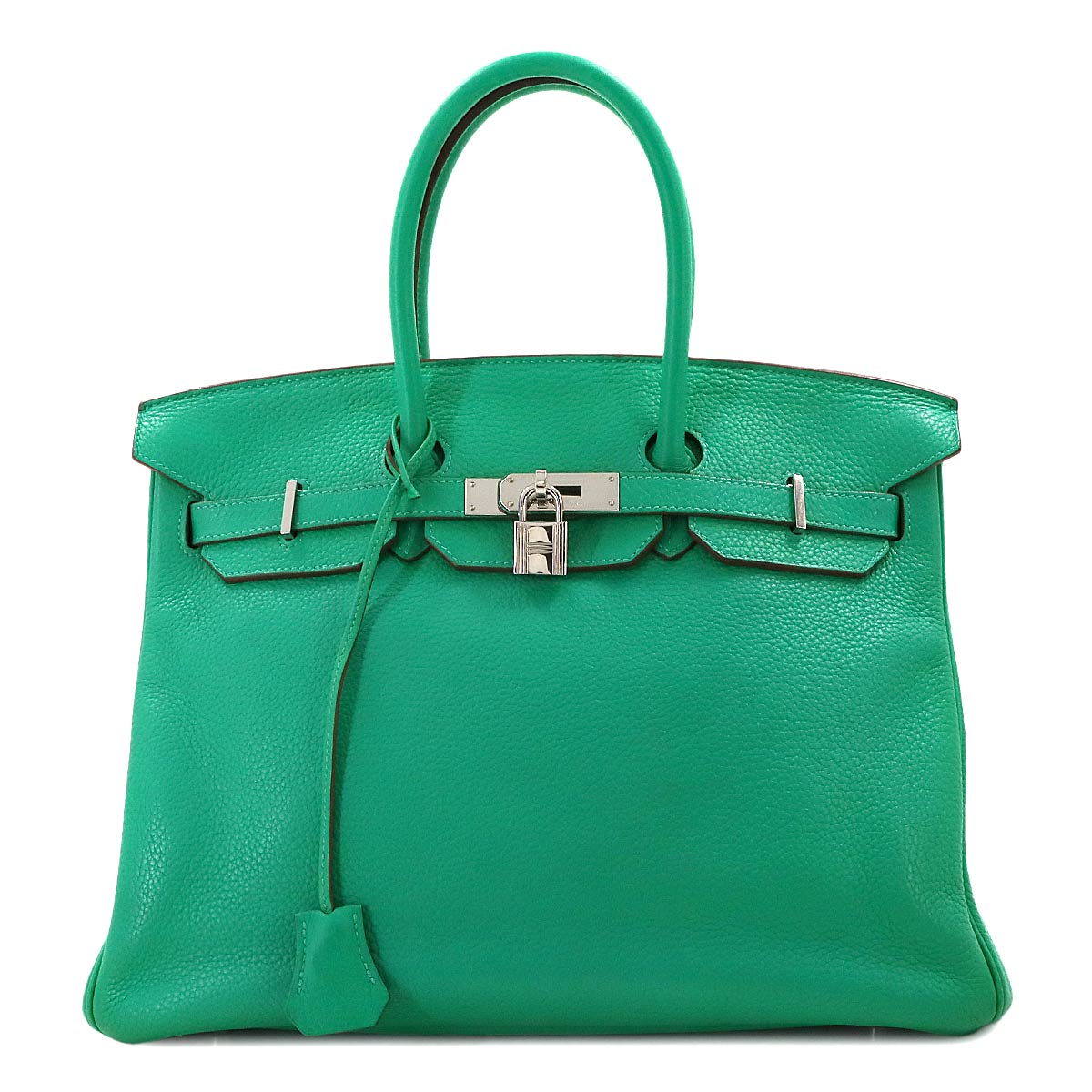 Birkin 35 Taurillon Clemence Menthe Hand Bag Purse Green