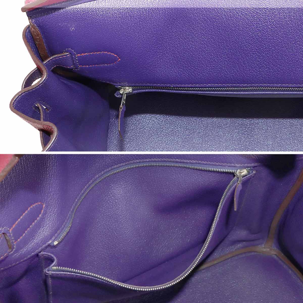 Birkin 35 Personal SPO Veau Togo Rubis Iris Hand Bag