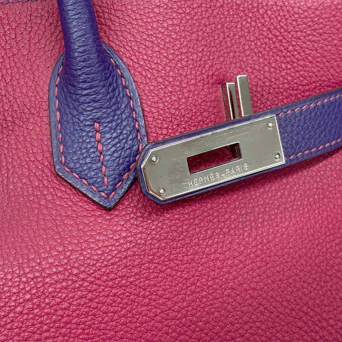 Birkin 35 Personal SPO Veau Togo Rubis Iris Hand Bag