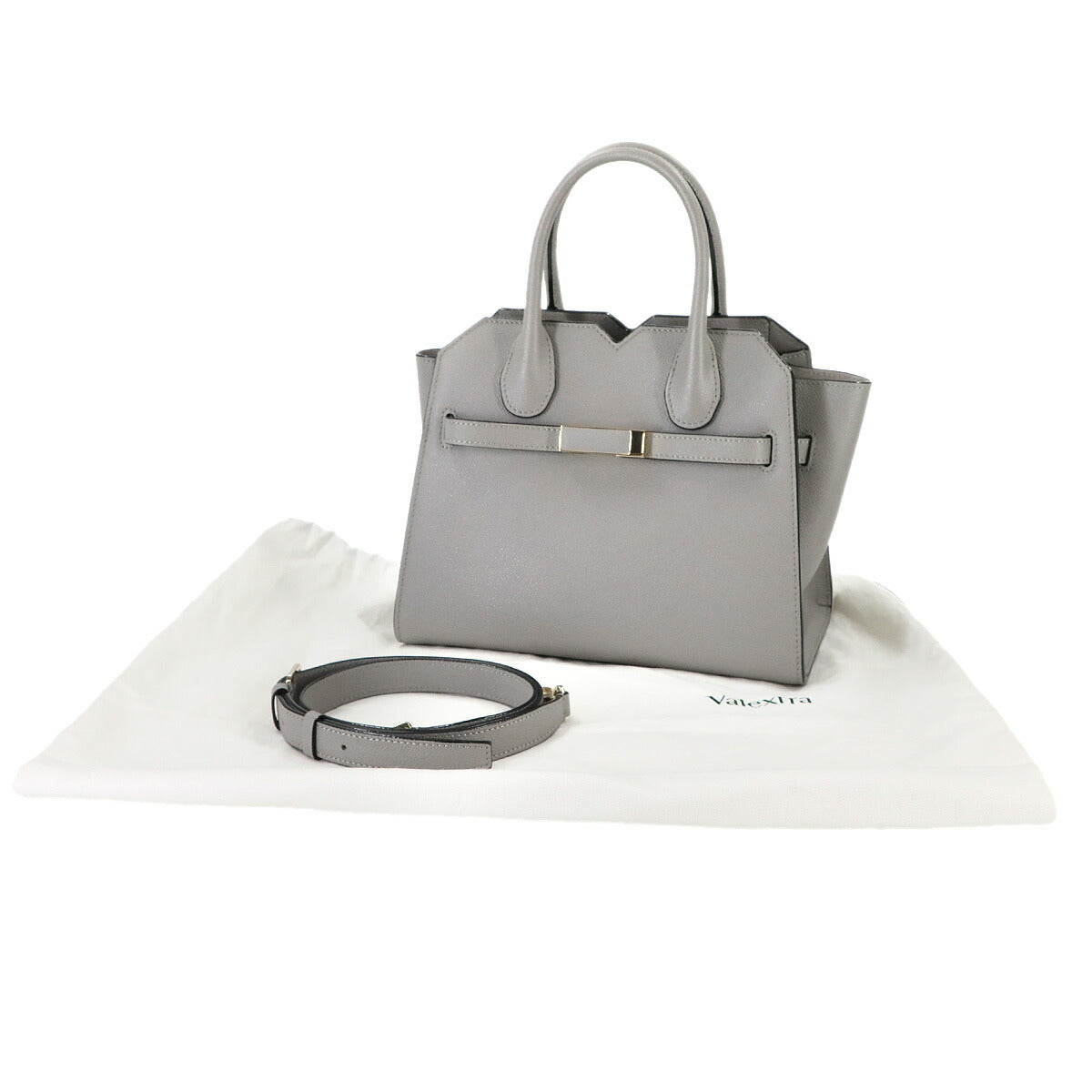 Milano Mini Hand Shoulder Bag Leather Ash Grey Purse