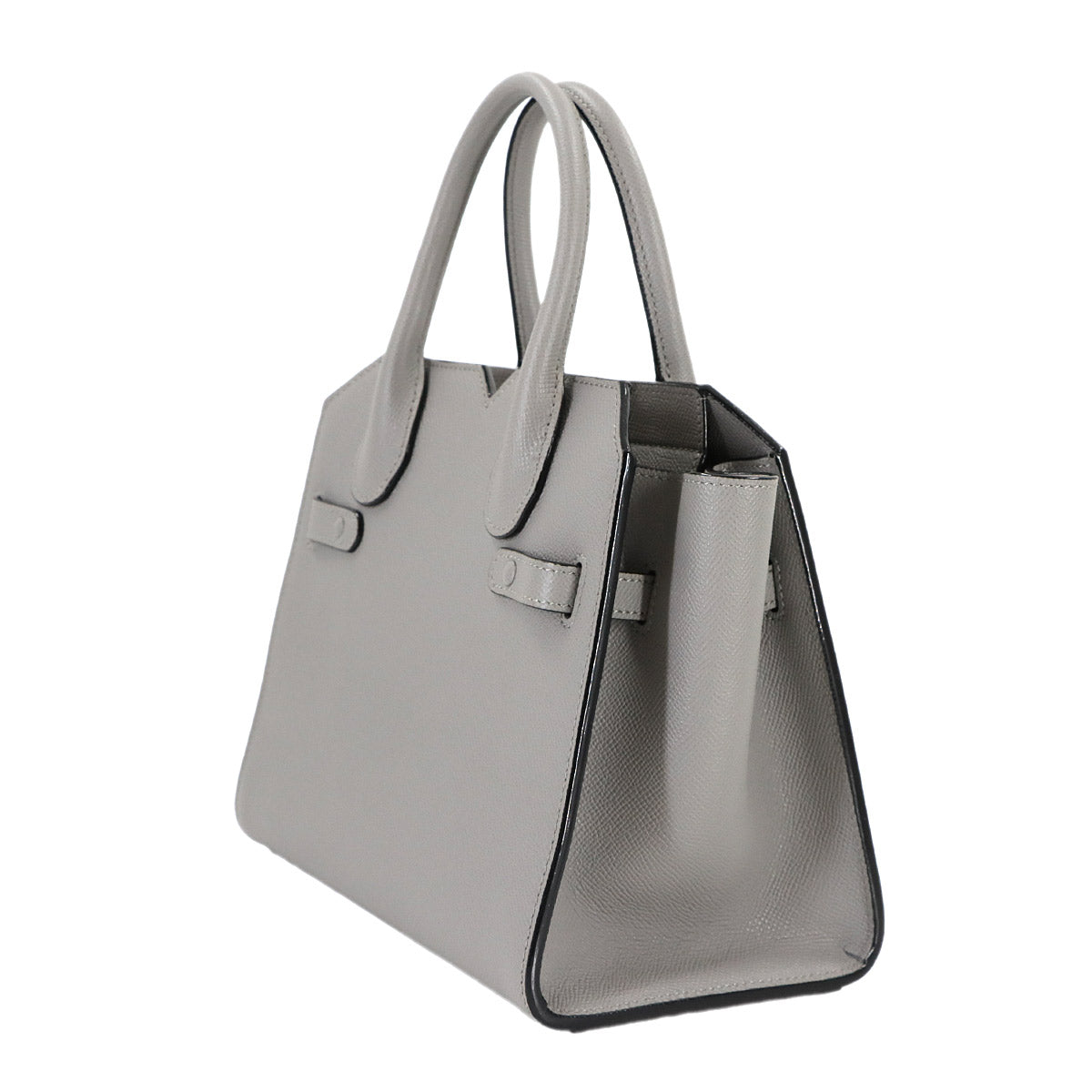 Milano Mini Hand Shoulder Bag Leather Ash Grey Purse