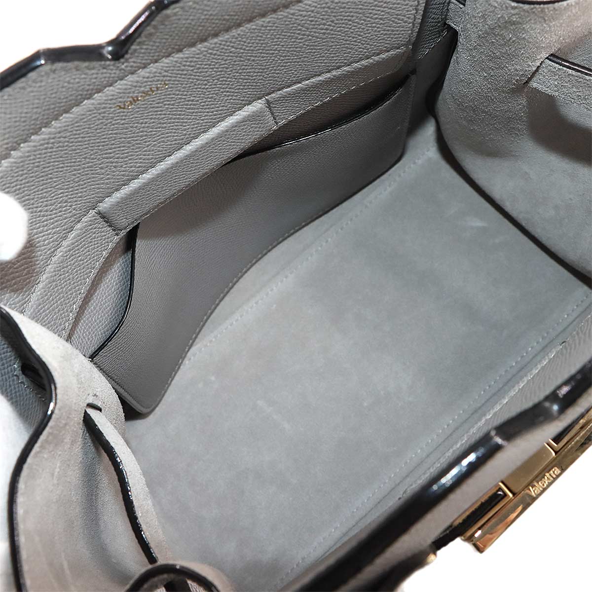 Milano Mini Hand Shoulder Bag Leather Ash Grey Purse