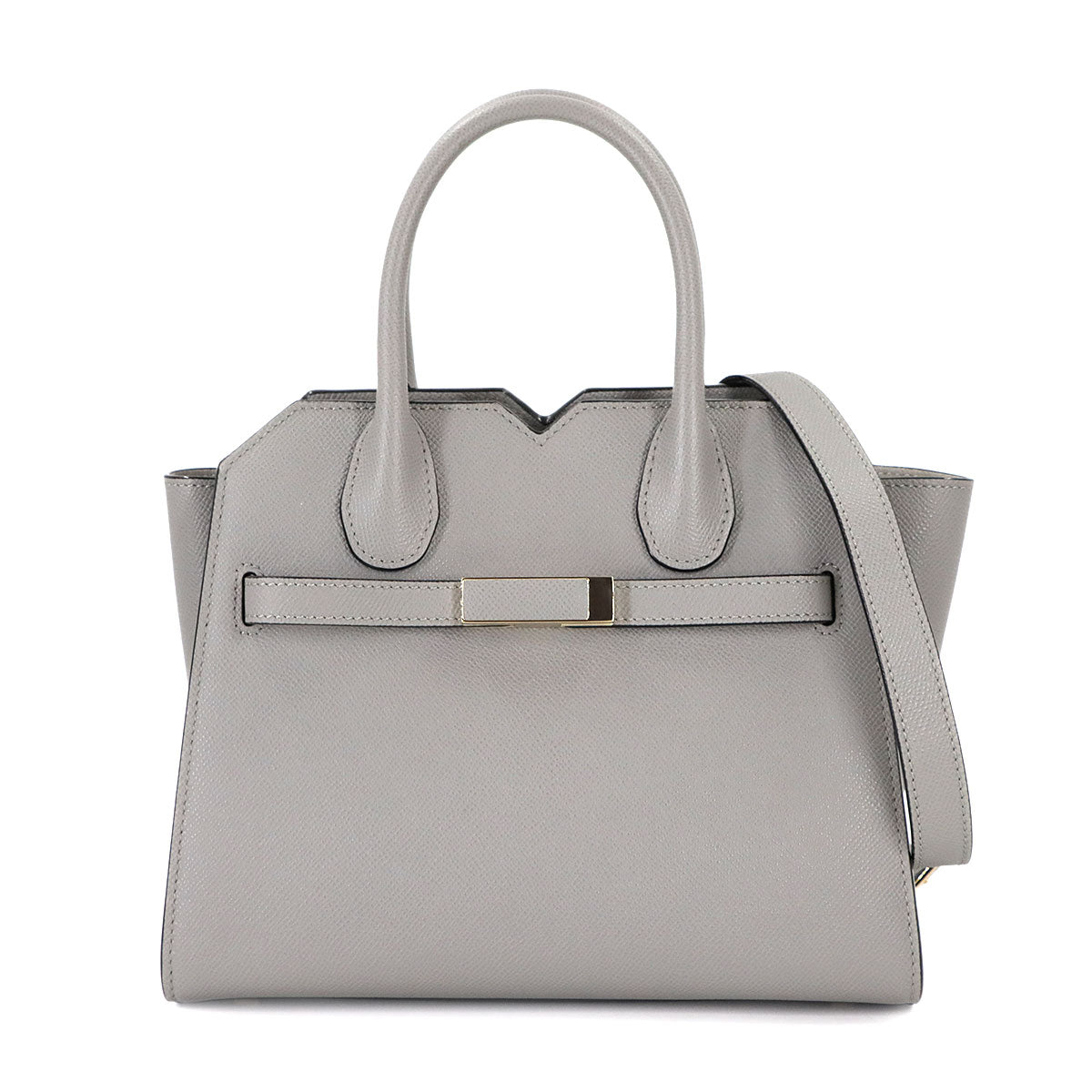 Milano Mini Hand Shoulder Bag Leather Ash Grey Purse