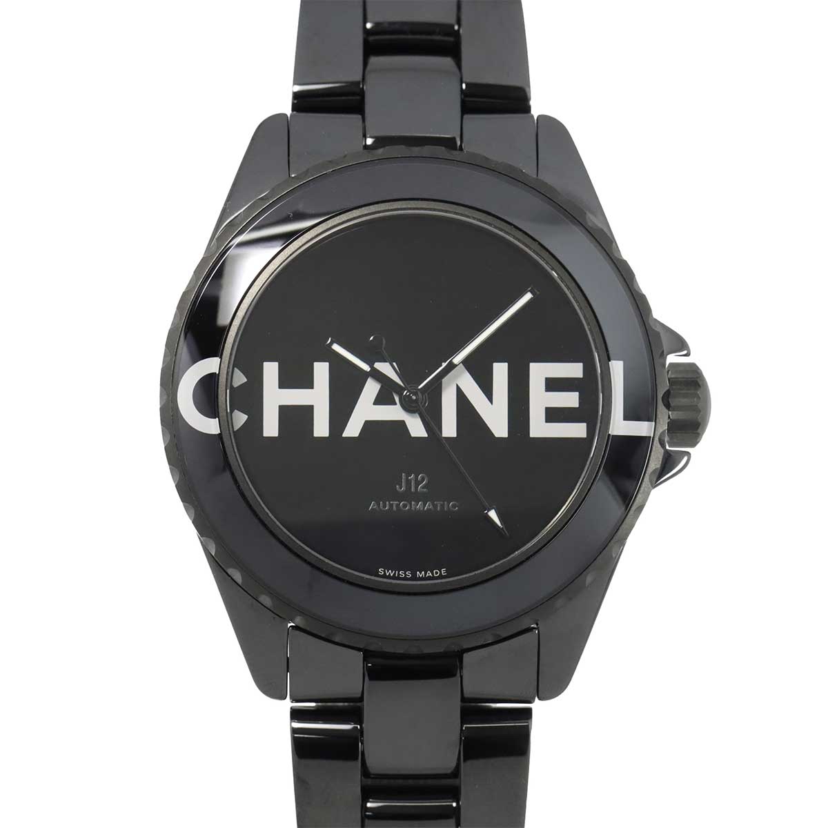 J12 38mm Wanted de Chanel H7418 Ceramic Automatic Black Dial