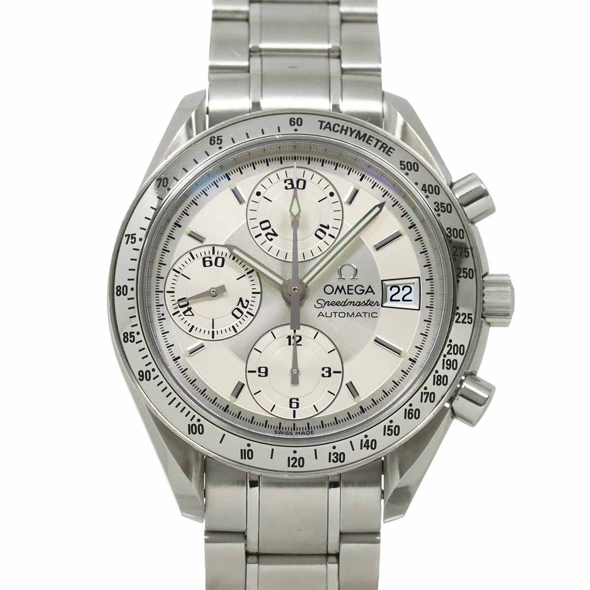 Speedmaster Date 3513 30 Chronograph Automatic Silver Dial Mens