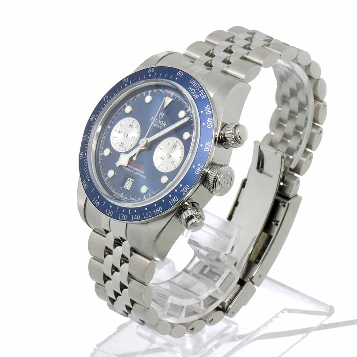 Black Bay Chronograph 79360B Automatic Blue Dial Mens Watch