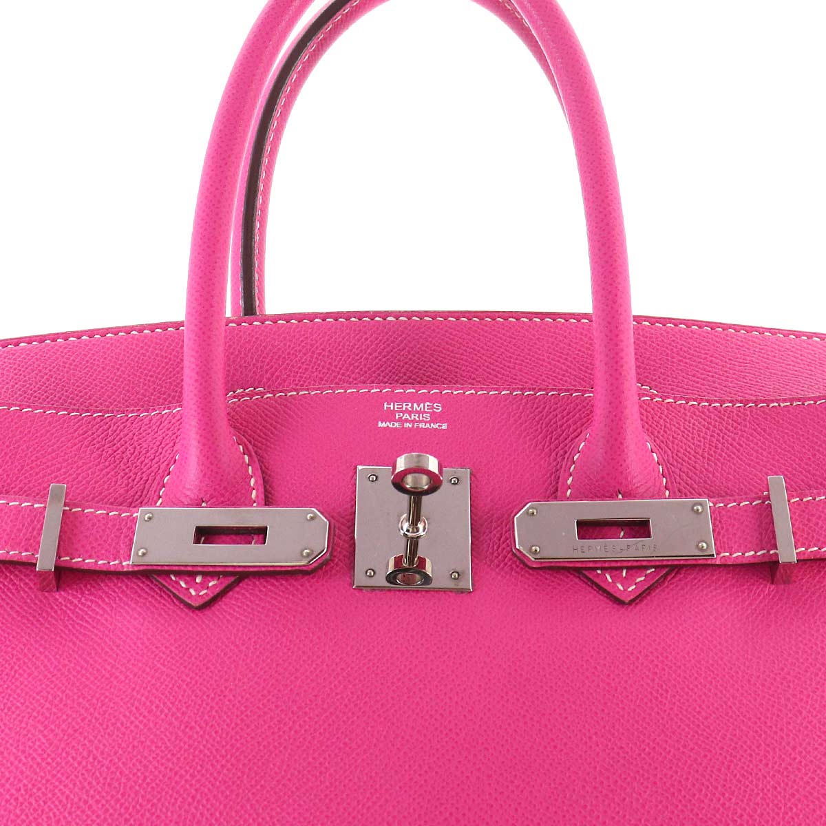 Candy Birkin 30 Epsom Rose Tyrien Ruby Hand Bag Purse Pink