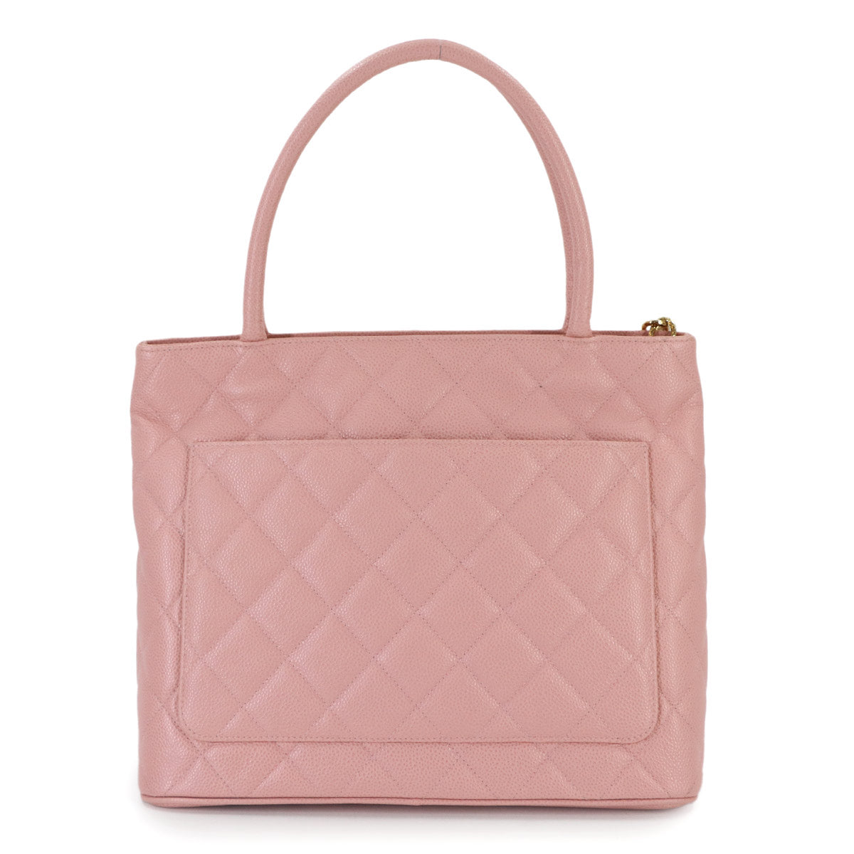 Medallion Tote Bag Leather Pink A01804 Coco Logos