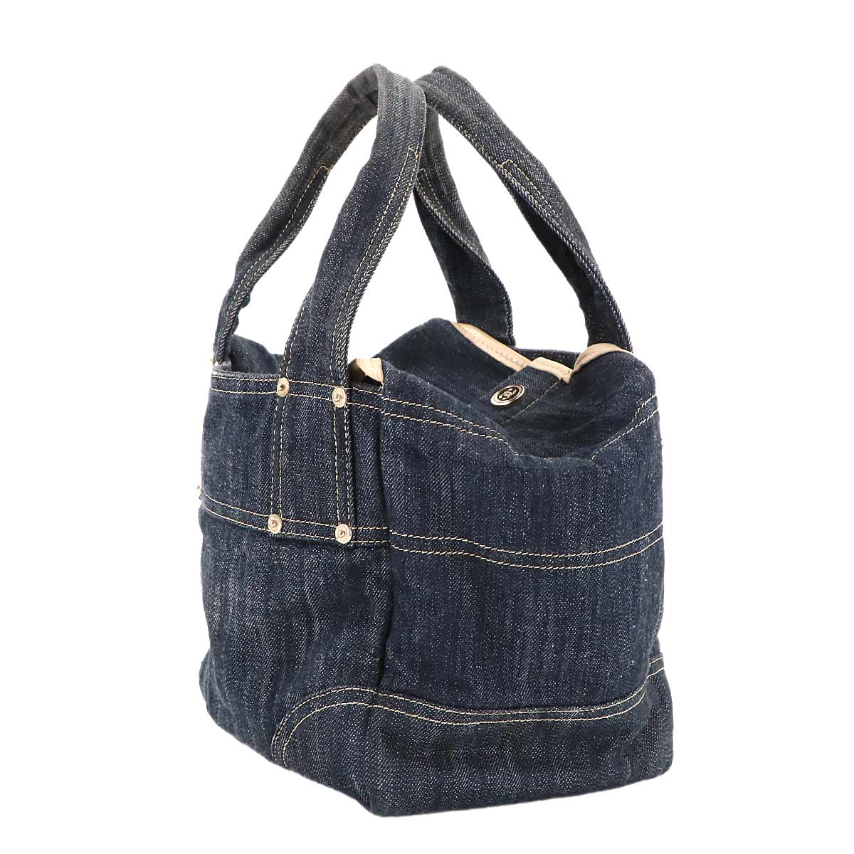 Sparkling denim Hand Bag Denim Indigo blue A31985 Purse