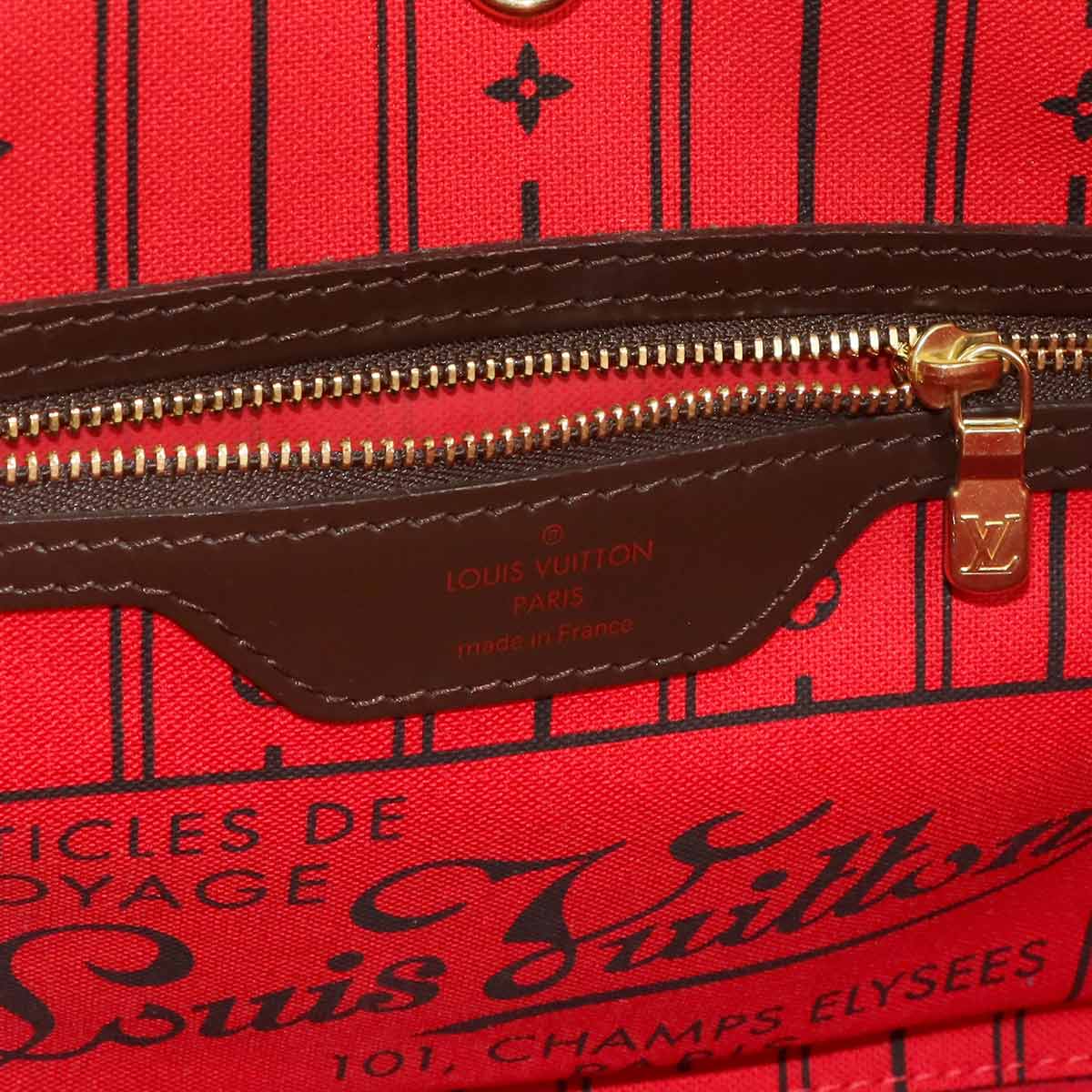 Damier Neverfull PM Tote Bag Ebene N51109 Purse