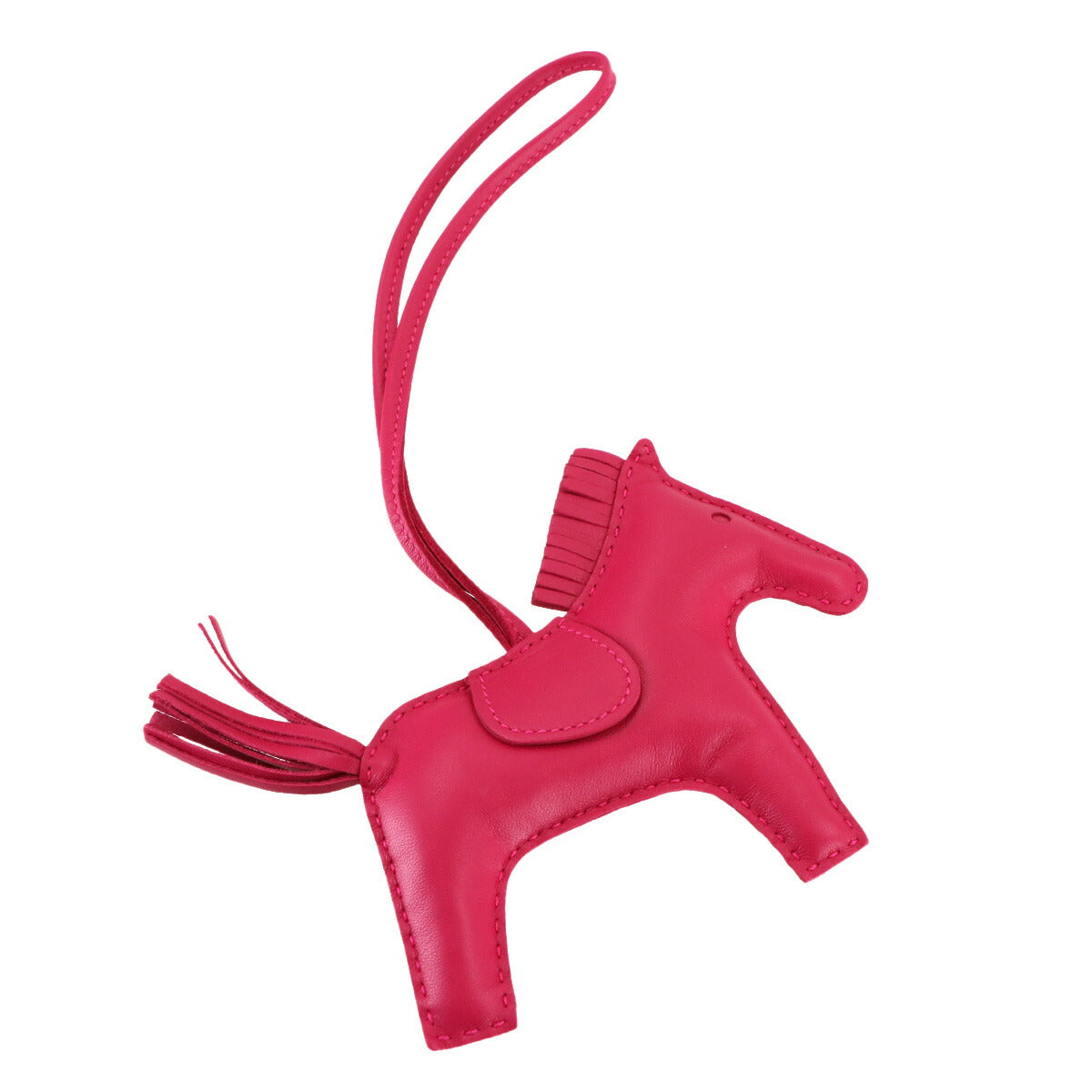 Rodeo MM Bag Charm Agneau Milo Rose Mexicoe