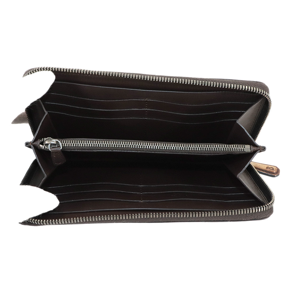 Calligraphy Itauba Long Wallet Venezia Leather Brown