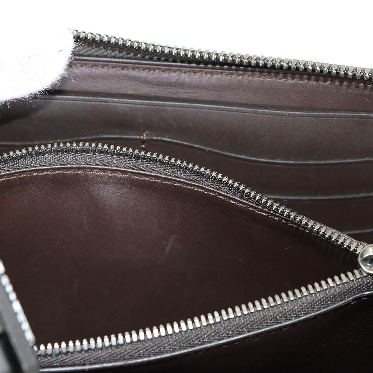 Calligraphy Itauba Long Wallet Venezia Leather Brown