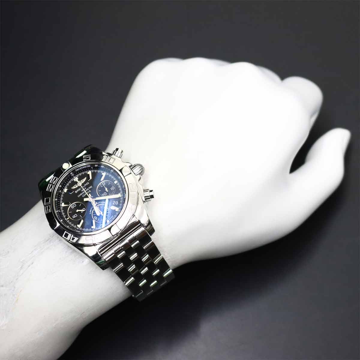 Chronomat 44 AB0111 Japan Limited 400 Date Black Dial