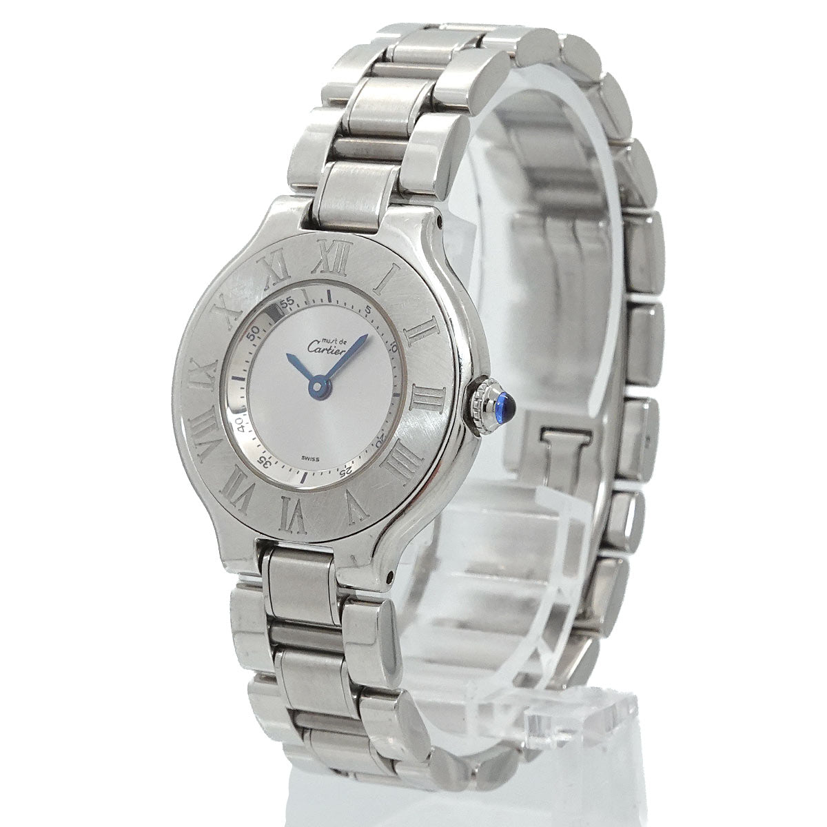 Must 21 W10109T2 Quartz Silver Dial Ladies Watch
