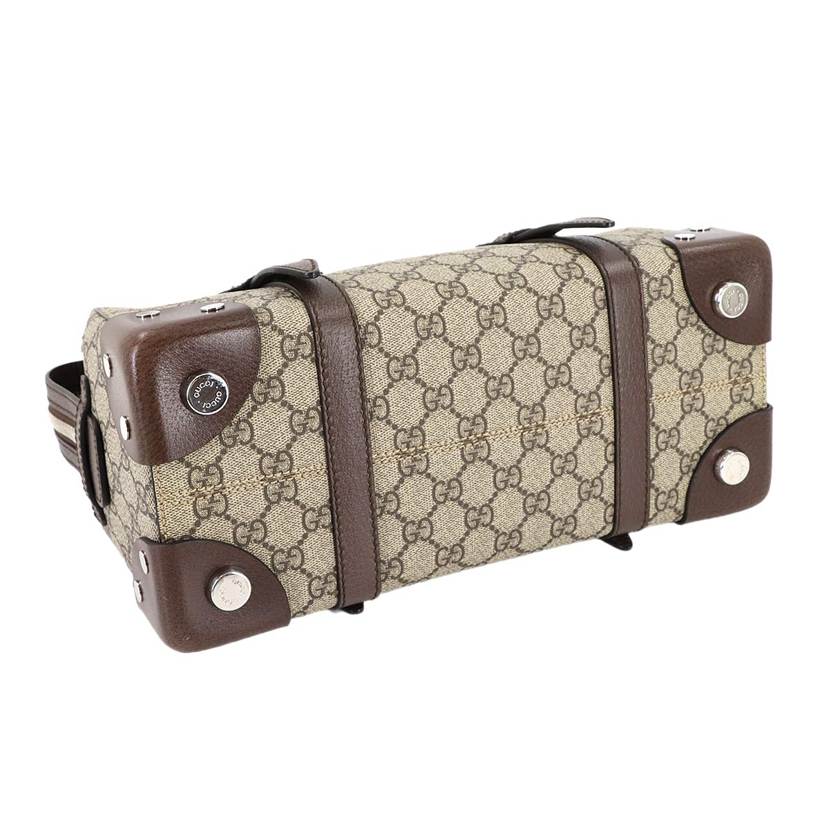 GG Supreme Tote Bag Beige Brown Leather 643814 Purse