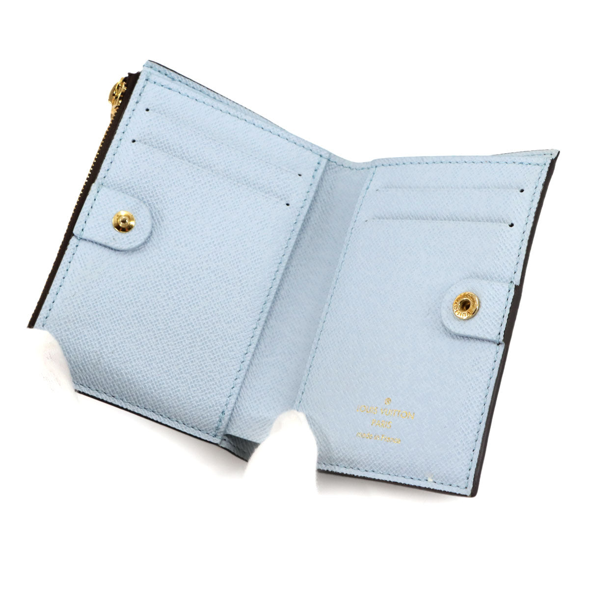 Monogram Lisa Wallet Brown Blue M83605 Purse