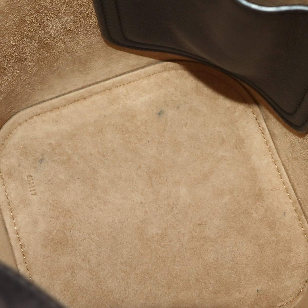 Pebble Bucket Bag Mini Hand Shoulder Bag Leather Black Purse