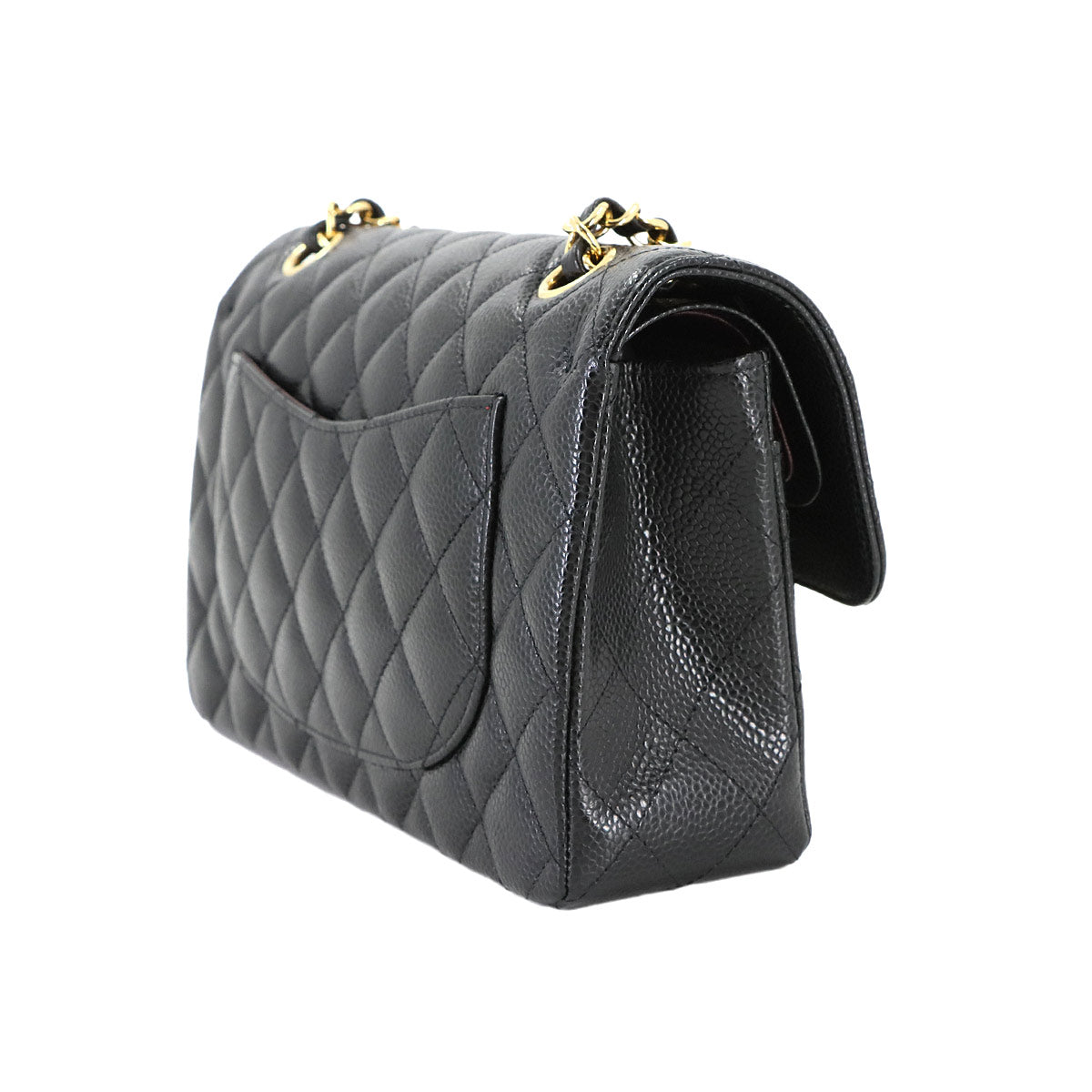 Matelasse 23 Chain Shoulder Bag Leather Black A01113