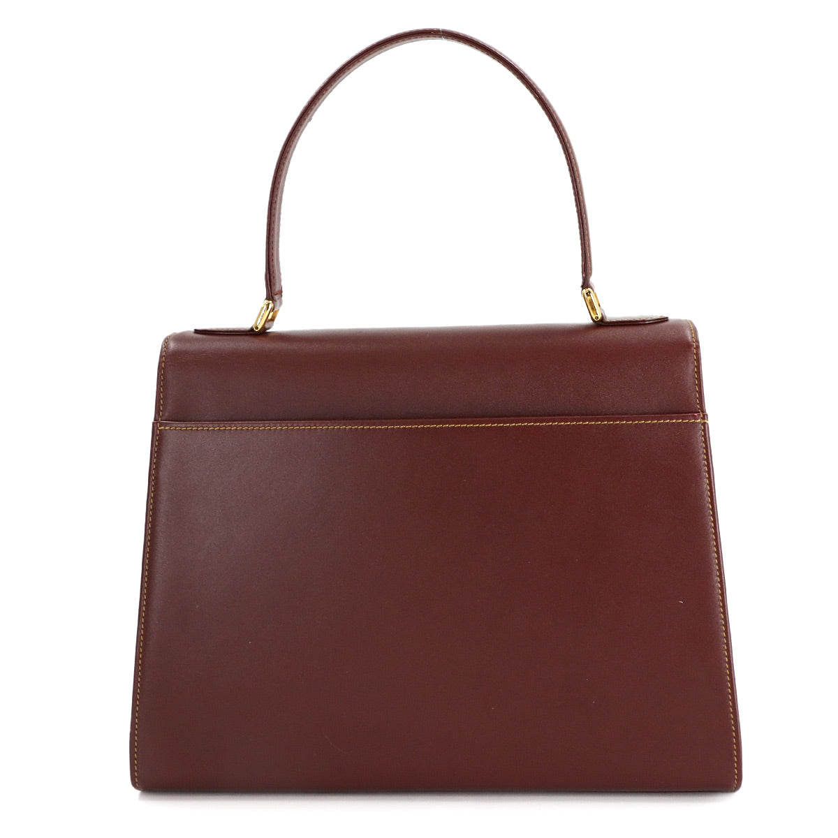 Must Line Hand Bag Leather Bordeaux Purse