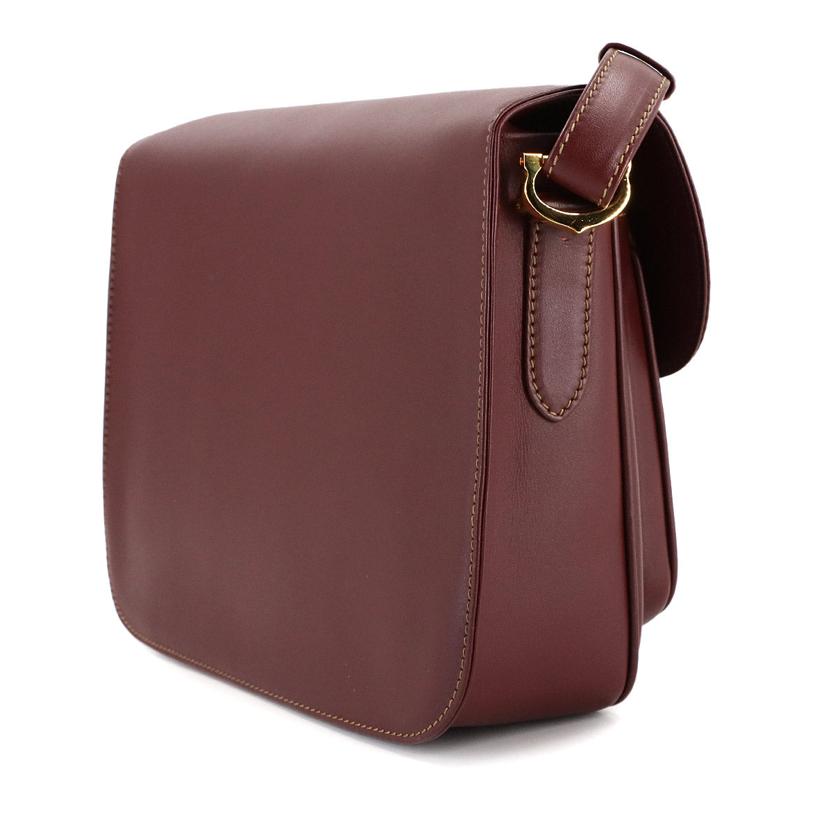 Must Line Shoulder Bag Leather Bordeaux Purse