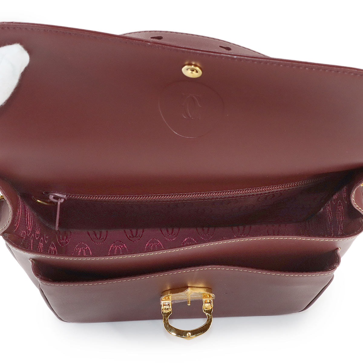 Must Line Shoulder Bag Leather Bordeaux Purse