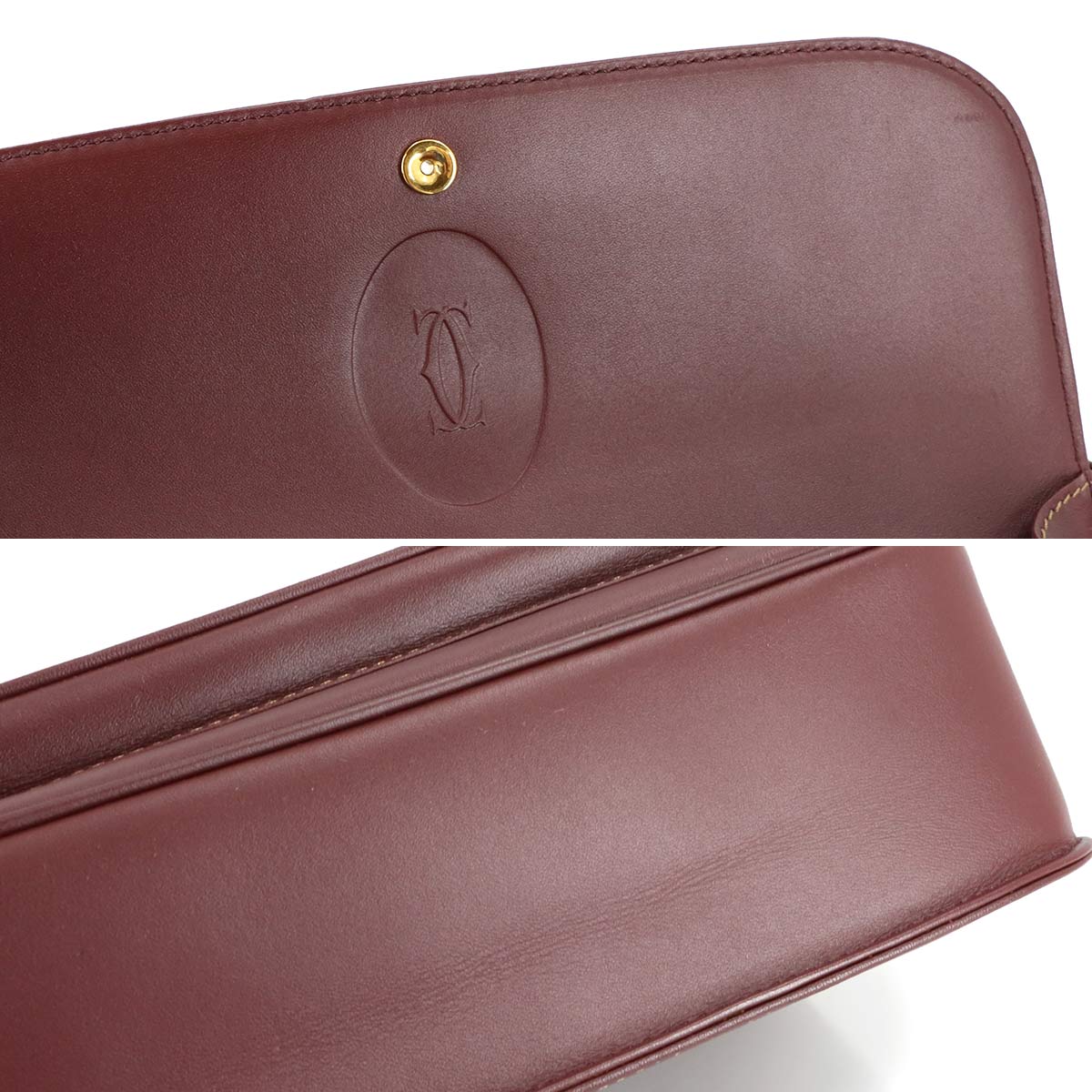 Must Line Shoulder Bag Leather Bordeaux Purse