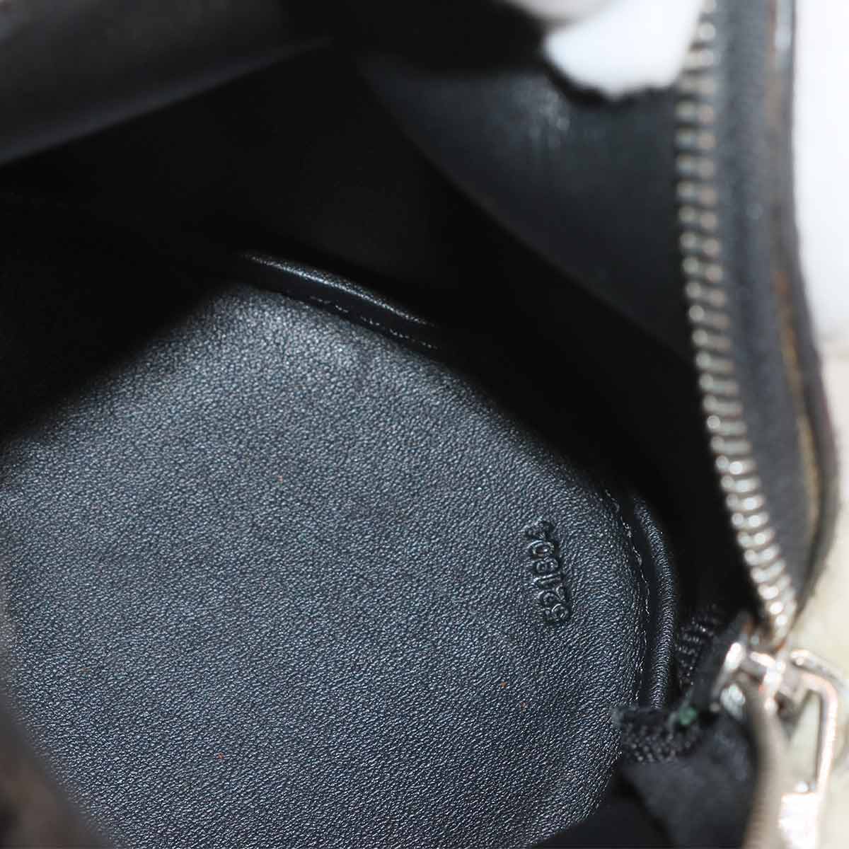 Bunny Mini Shoulder Bag Wool Leather Black White Houndstooth