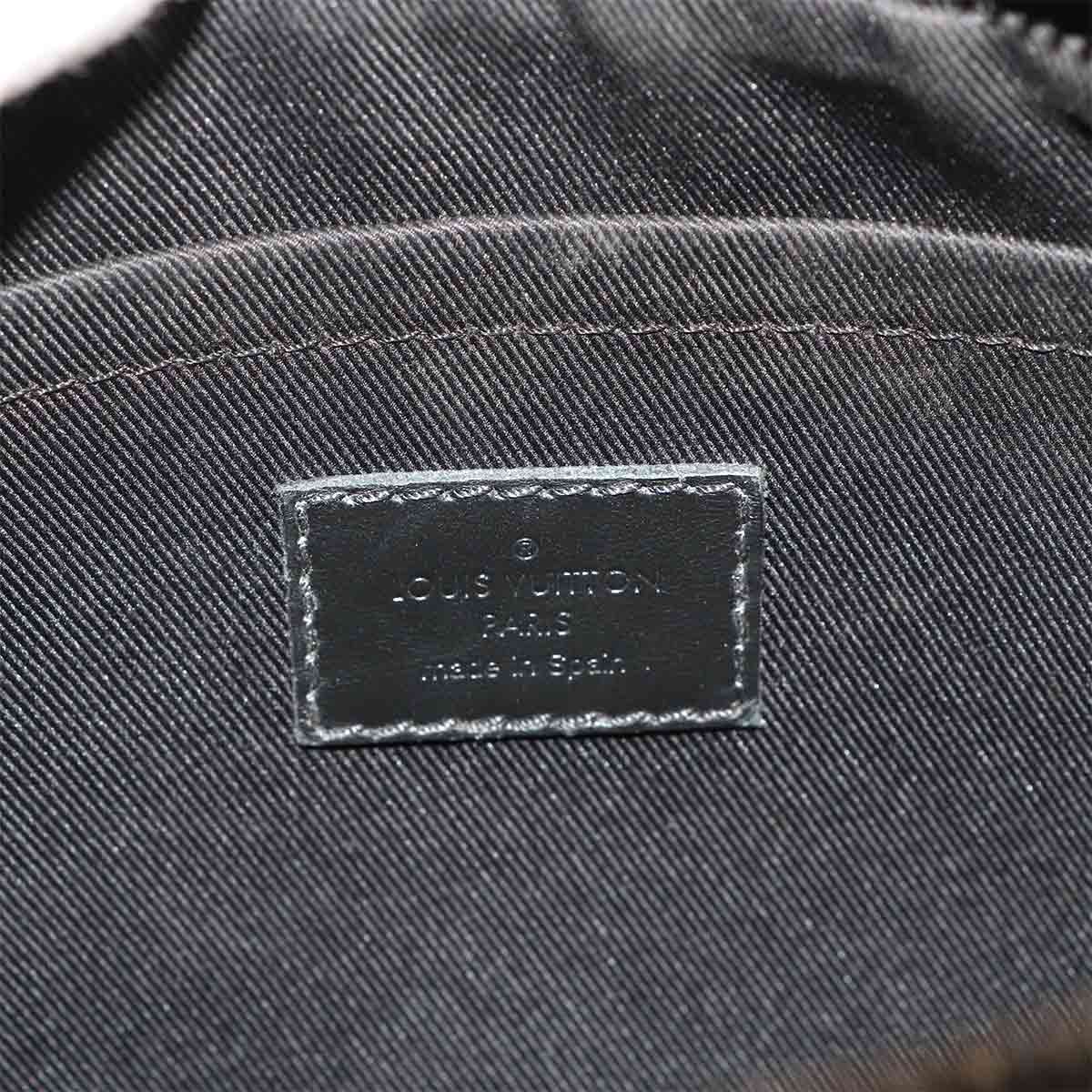 Monogram Eclipse Steamer Shoulder Bag Black M46795