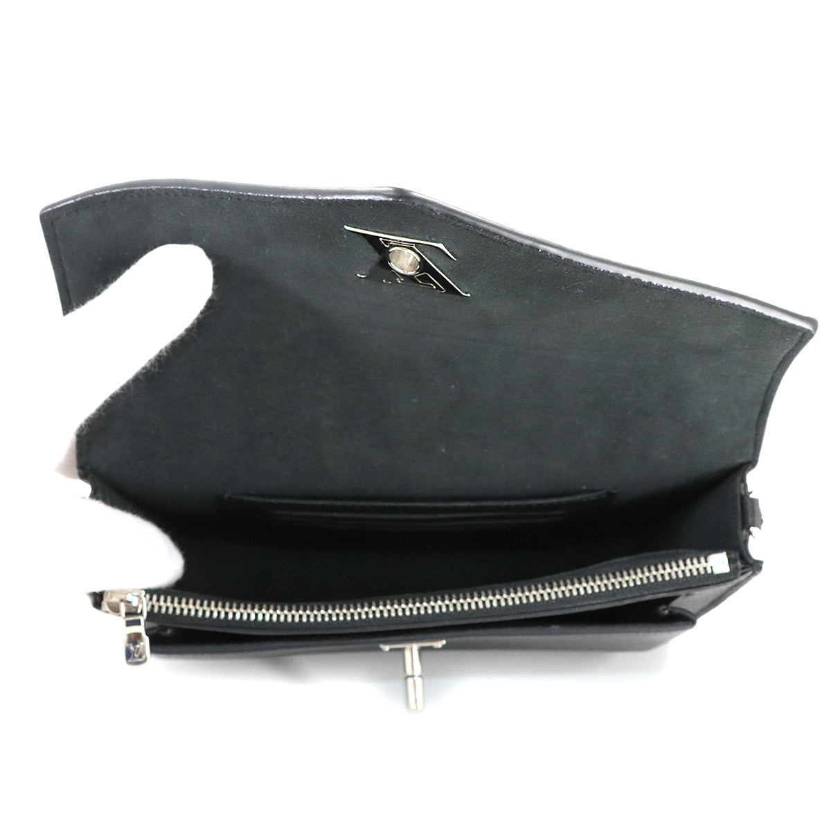 Mylockme Chain Pochette Shoulder Bag Leather Black M63471