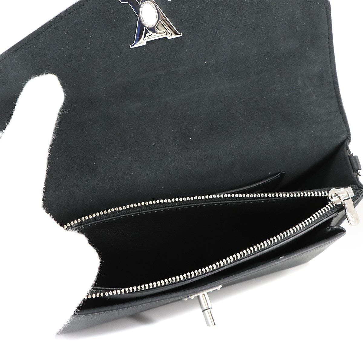 Mylockme Chain Pochette Shoulder Bag Leather Black M63471