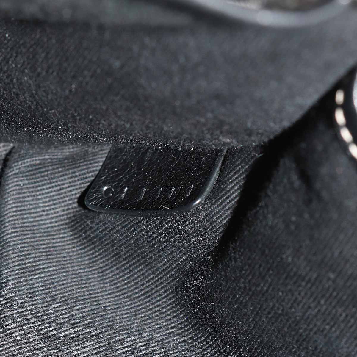 Macadam Shoulder Bag Canvas Leather Gray Black Vintage