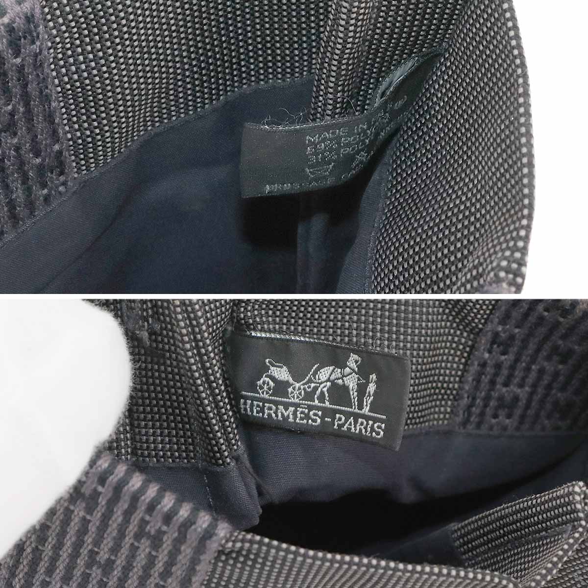 Herline Pochette Shoulder Bag Canvas Gray Purse