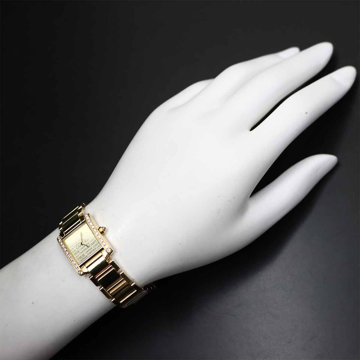 Tank Francaise SM WE1023R8 750YG Quartz Diamond Ladies