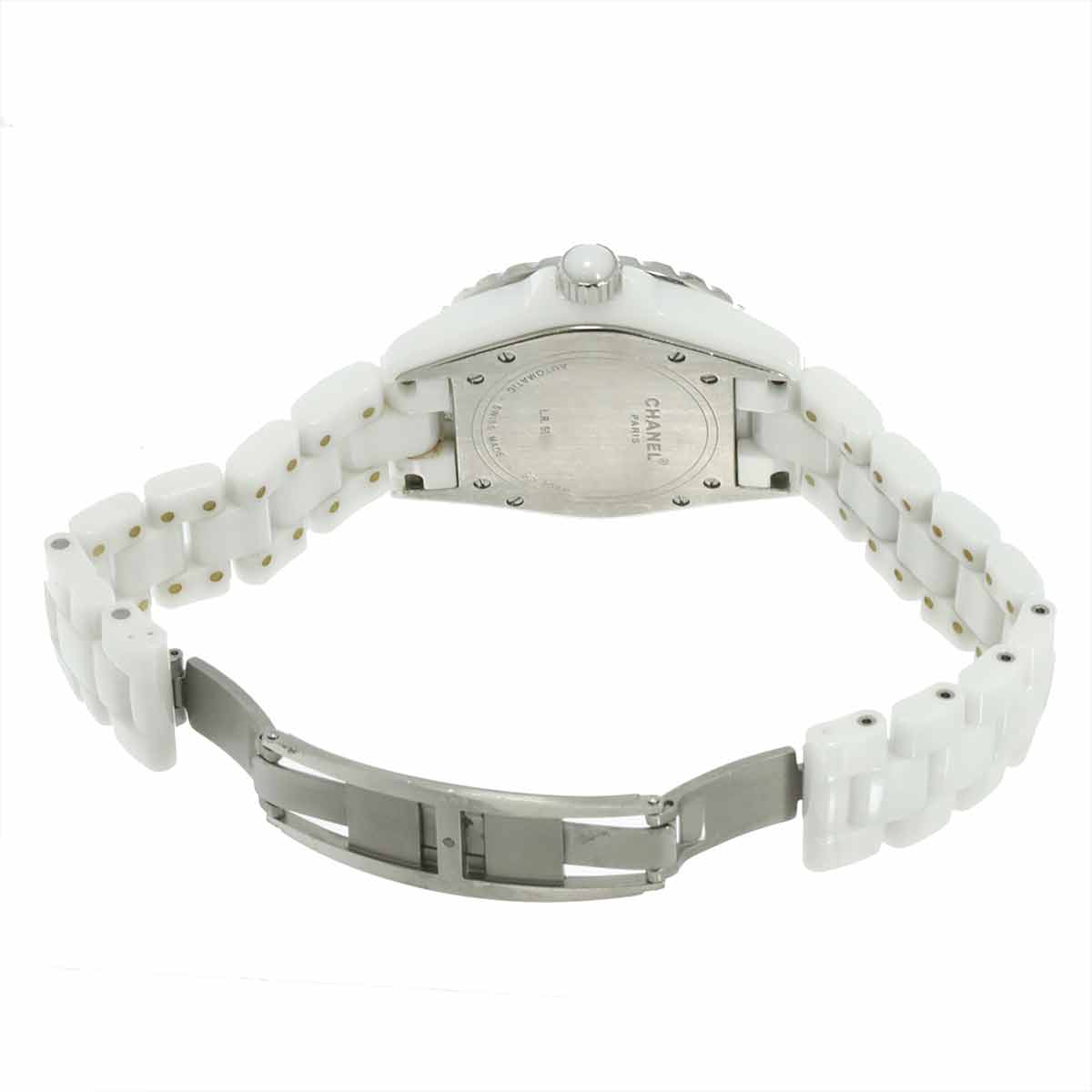 J12 H0970 Ceramic Date Automatic White Dial Mens Watch