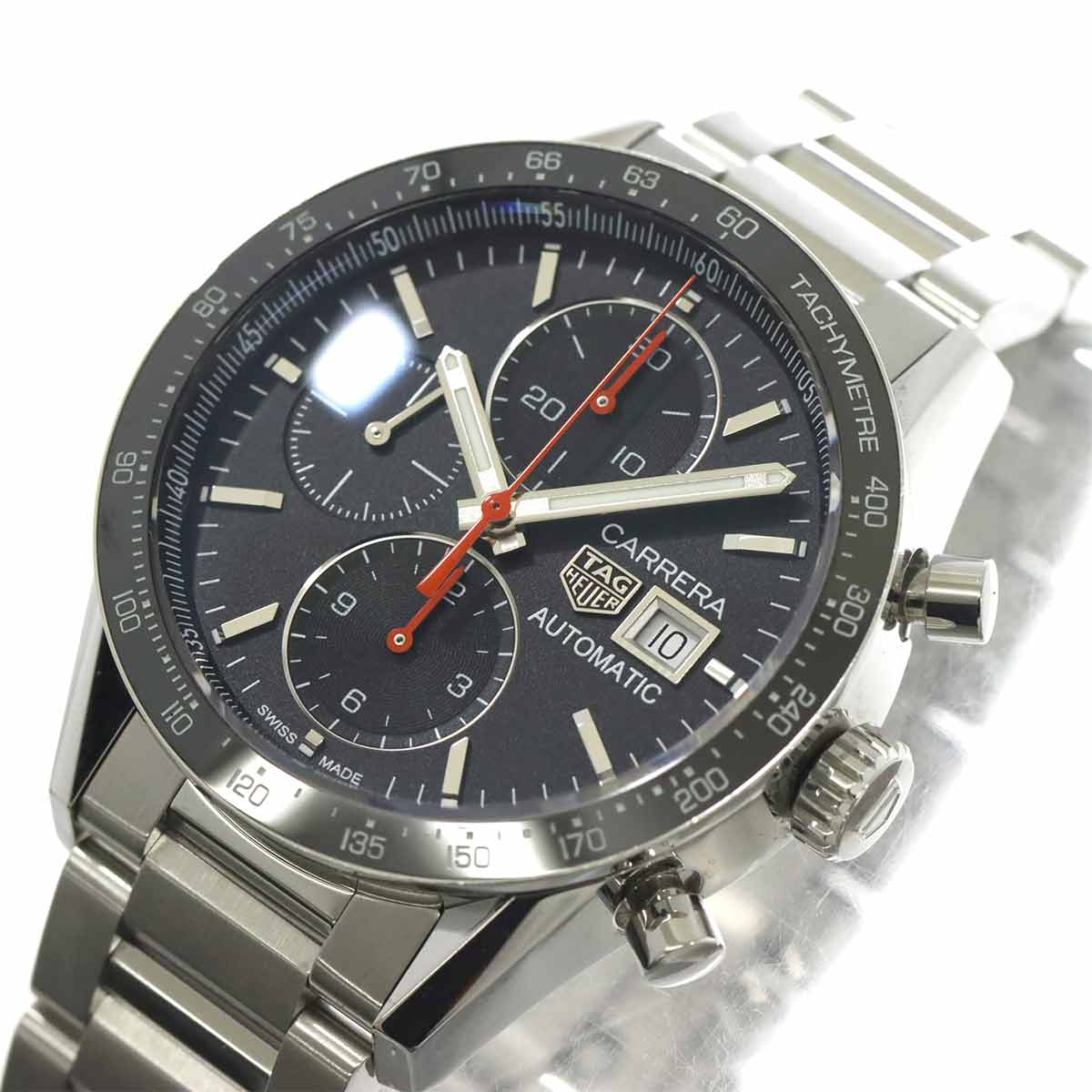 Carrera Chronograph CV201AK-07 Automatic Date Black Dial