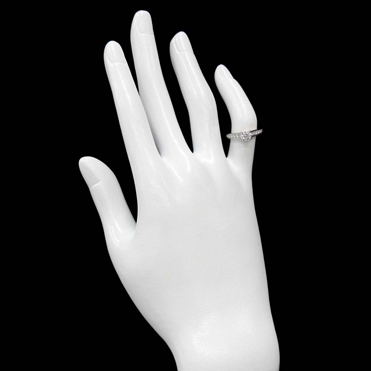 Diamond 0.41ct G/VS1/3EX Ring Platinum Size45 3.25(US)