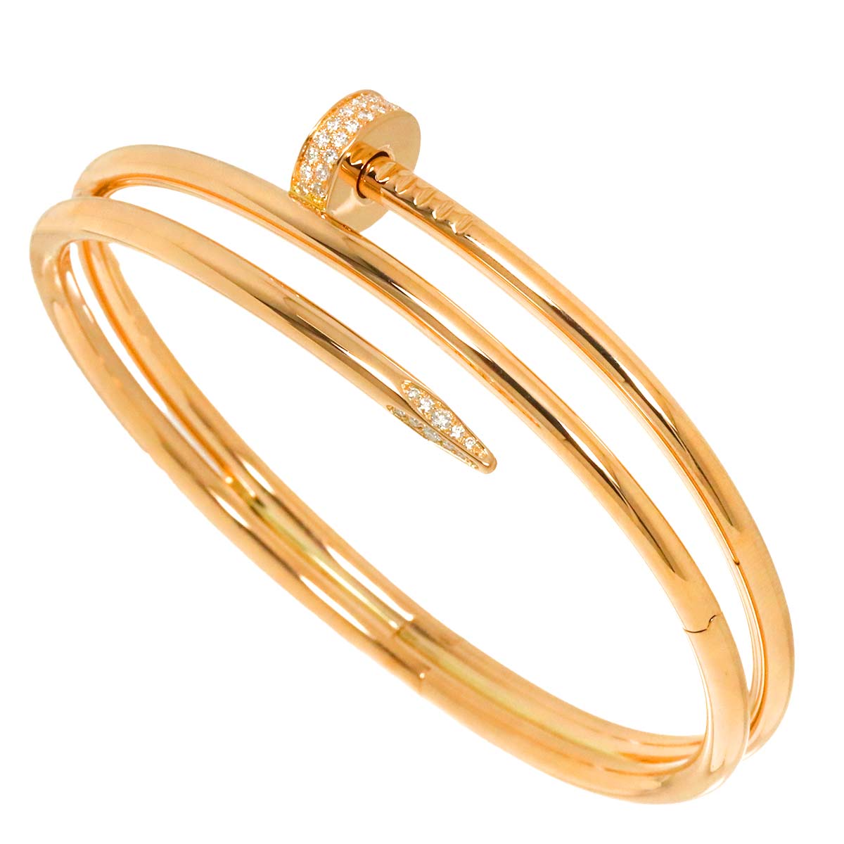Juste Un Clou Bracelet Diamond 18K Pink Gold 750 size19
