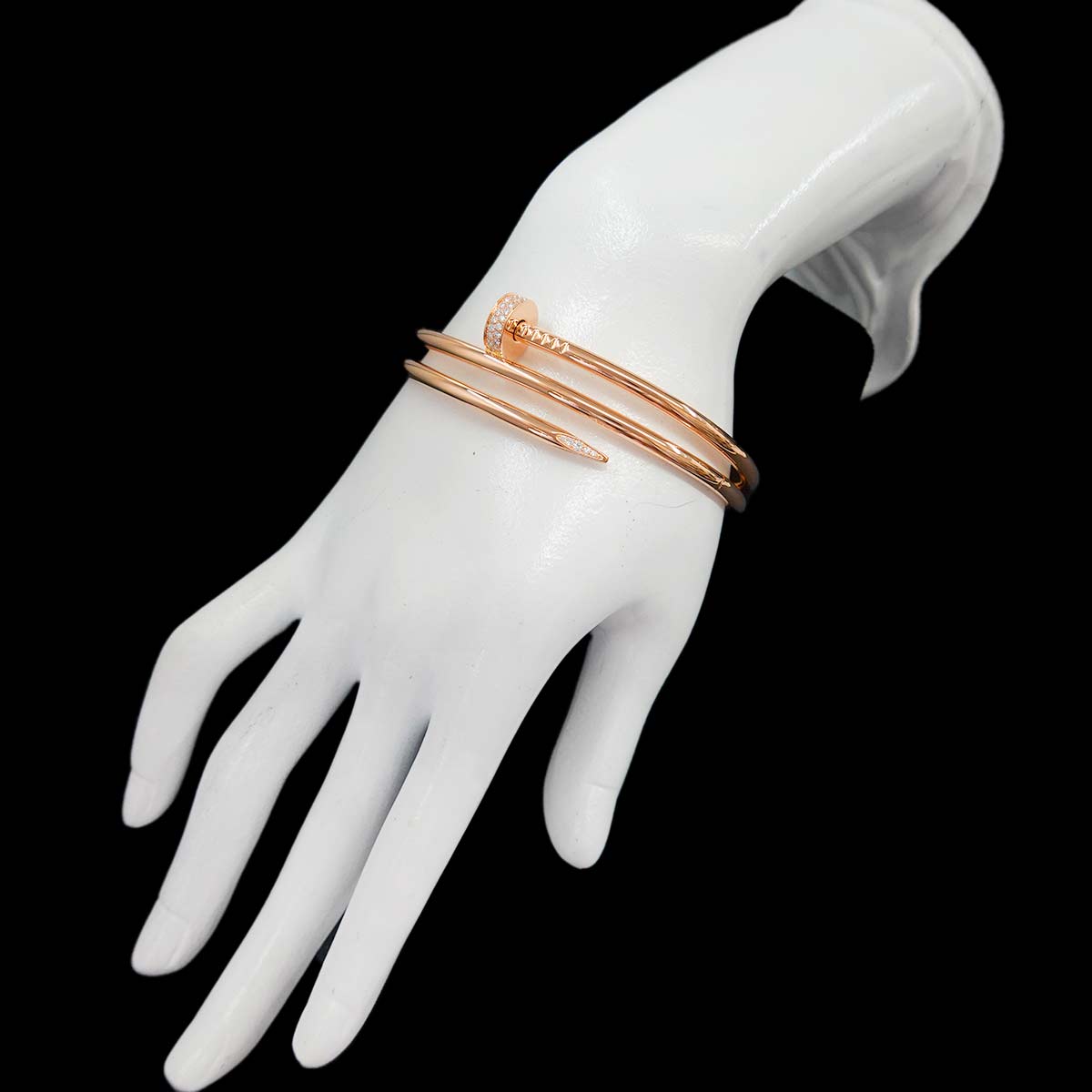Juste Un Clou Bracelet Diamond 18K Pink Gold 750 size19