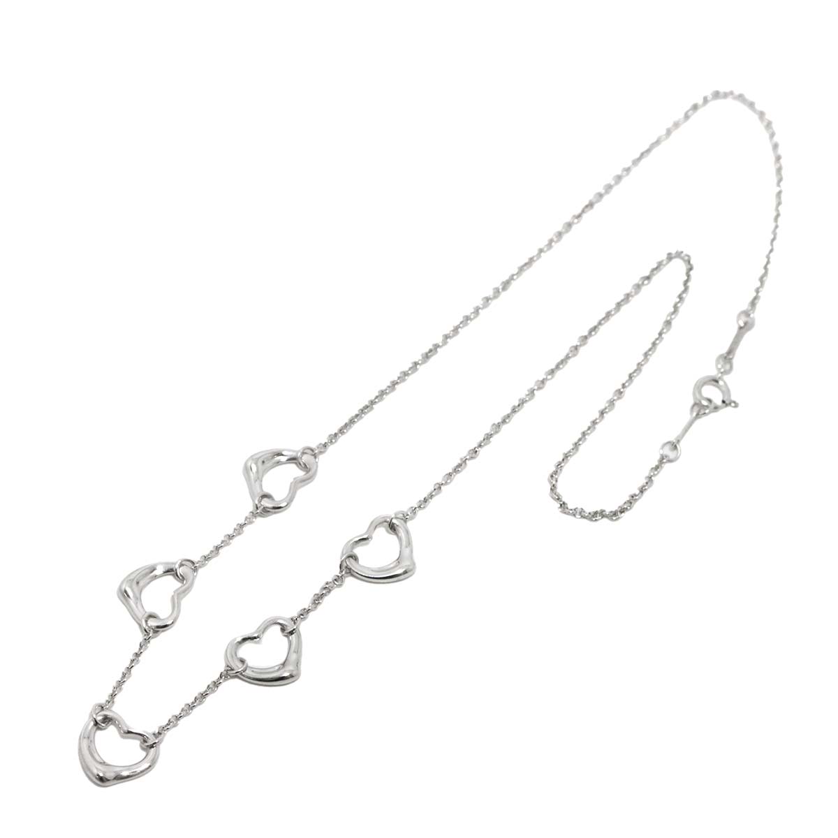 Open Heart 5Motif Necklace Silver 925